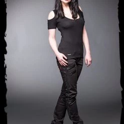 Queen Of Darkness Pants With Black Zippers