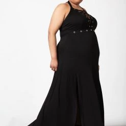 Killstar Women's Stuff Tristania Maxi Halter Dress