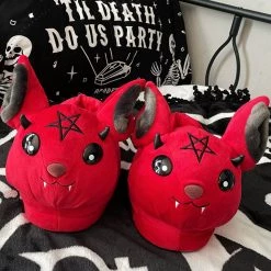 Killstar Vampir Slippers - Blood Accessories
