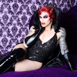 Glam Goth Beauty Hair And Makeup Vampirella - Bright Warm Red LIpstick