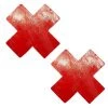 Neva Nude Accessories Vixen Red Wet Vinyl Nipztix X Factor Nipple Cover Pasties