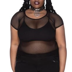Killstar Wildchild Fishnet Top - Black Women's Stuff 8 Killstar Wildchild Fishnet Top - Black Women's Stuff