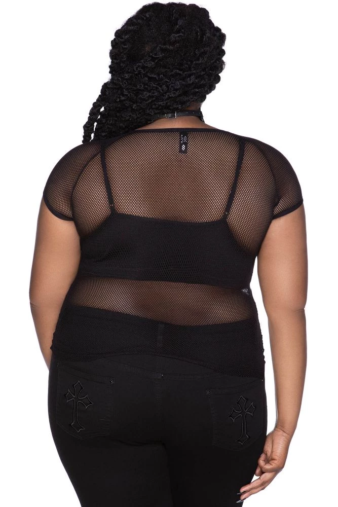 Killstar Wildchild Fishnet Top - Black Women's Stuff 6 Killstar Wildchild Fishnet Top - Black Women's Stuff