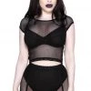 Killstar Wildchild Fishnet Top - Black Women's Stuff