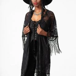 Killstar Women's Stuff Witch Hazel Lace Kimono