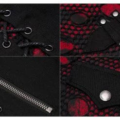 Punk Rave Women's Stuff Punk Blood Dark Denim Women's Pants