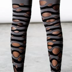 Killstar Wretched Soul Distress Socks [BLACK/ASH] Gift Ideas