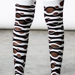 Killstar Wretched Soul Distress Socks [BLACK/WHITE]
