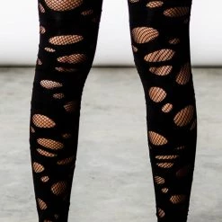 Killstar Women's Stuff Wretched Soul Distress Socks [Black]