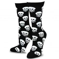 TeeHee Women's Halloween Polyester Crew Skulls 4-Pack Gift Ideas