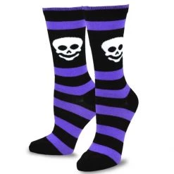 TeeHee Women's Halloween Polyester Crew Skulls 4-Pack Gift Ideas