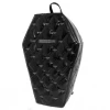 Rock Rebel Bags & Backpacks Mina Bat Quilted Coffin Backpack In Black