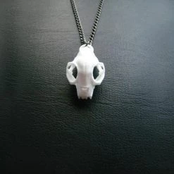 Rogue And Wolf Cat Skull Necklace Jewelry