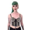 Poizen Industries Corset Spike Bra - Black Women's Stuff