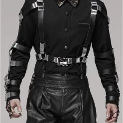 Punk Rave Men's Stuff Deimos Black Shirt