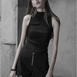 Punk Rave Elodie Black Top