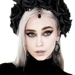 ReStyle Gothic Wreath With Antlers, Roses & Beads Headband Accessories