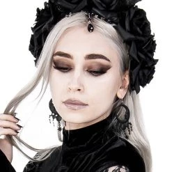 ReStyle Gothic Wreath With Antlers, Roses & Beads Headband Accessories