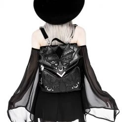 ReStyle Black Phantom Gothic Backpack With Dragon Wings