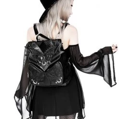 ReStyle Black Phantom Gothic Backpack With Dragon Wings