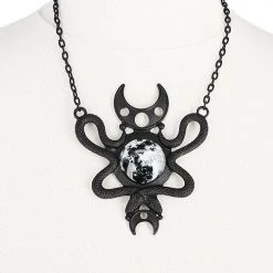 ReStyle Moon Embraced Black Necklace Jewelry