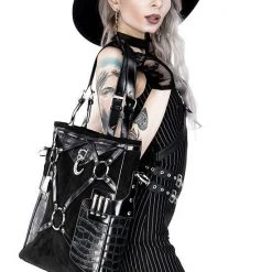 ReStyle Collared Pinstriped Mini Gothic Dress Women's Stuff