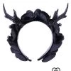 ReStyle Gothic Garland, Headpiece With Deer Antlers & Orchids