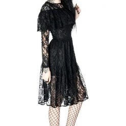 ReStyle Gloomy Prairie Black Lace Gothic Dress 21 ReStyle Gloomy Prairie Black Lace Gothic Dress