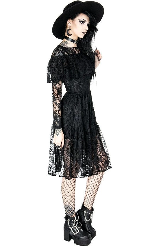 ReStyle Gloomy Prairie Black Lace Gothic Dress 9 ReStyle Gloomy Prairie Black Lace Gothic Dress