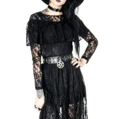 ReStyle Gloomy Prairie Black Lace Gothic Dress