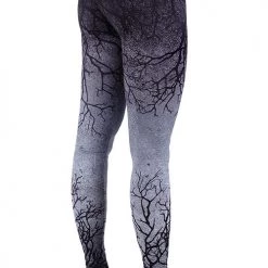 ReStyle Gray Branches Ombre Leggings Women's Stuff