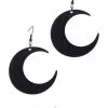 ReStyle Moon Black Earrings Gothic Earrings, Crescent, Occult Fashion