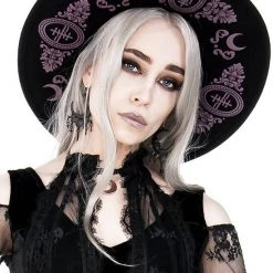 ReStyle Baroque Style Gothic Hat With Burgundy Monogram