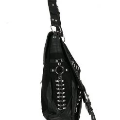 ReStyle Patchwork Hobo Bag With Multiple Pockets And Dragon PU