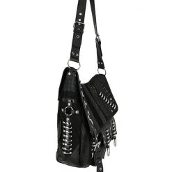 ReStyle Patchwork Hobo Bag With Multiple Pockets And Dragon PU