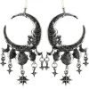 ReStyle Sleepless Nights Silver Moon Earrings Jewelry