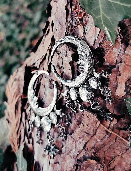 ReStyle Sleepless Nights Silver Moon Earrings Jewelry 7 ReStyle Sleepless Nights Silver Moon Earrings Jewelry