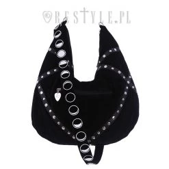 ReStyle Moon Child Black Velvet Hobo Bag