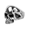 INOX Black Oxidized Skull Ring