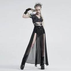 Punk Rave Women's Stuff Raising Hell Skirt - Matte Black