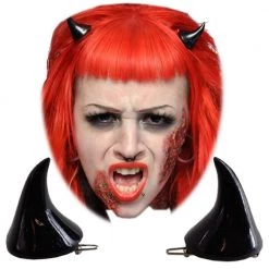 Kreepsville666 Horror Hair Horns - Black Accessories