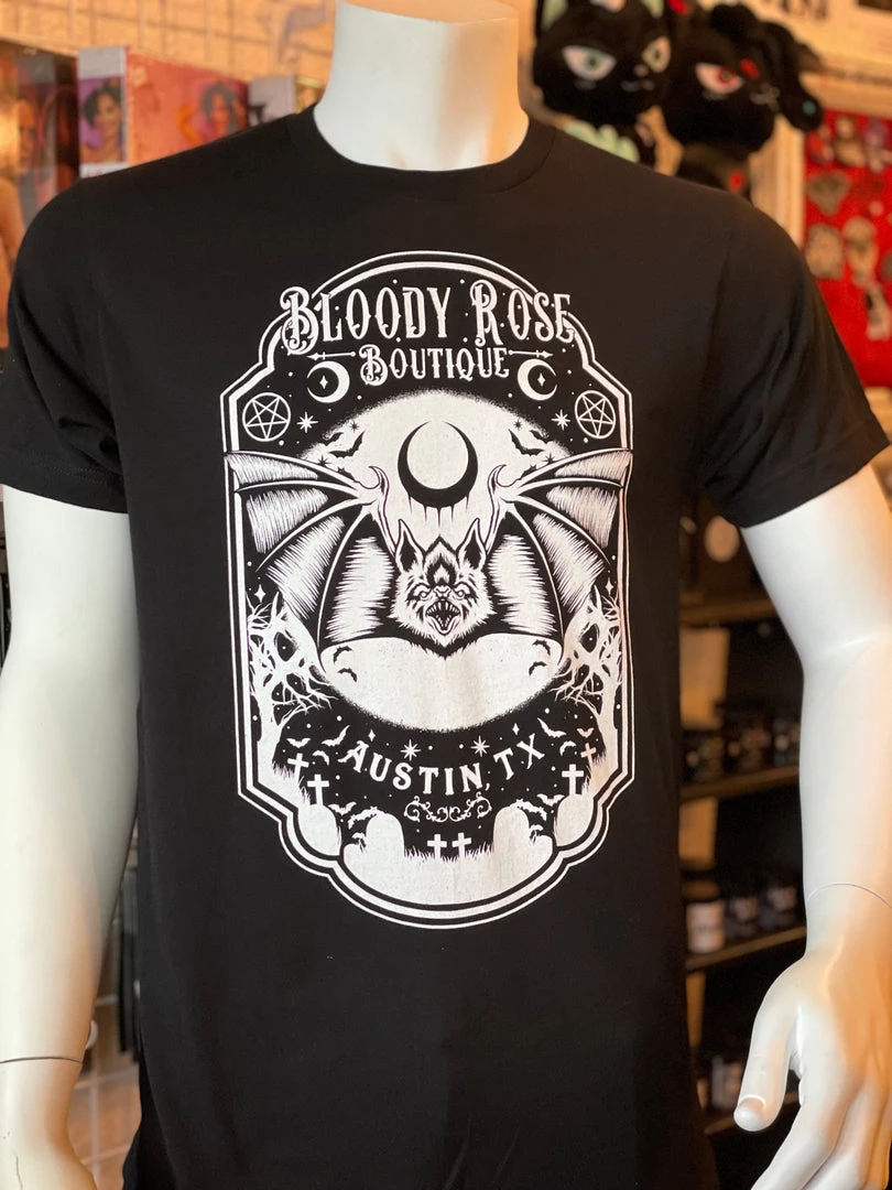 Bloody Rose Boutique Men's Stuff Bloody Rose Bat - Unisex T-Shirt 3 Bloody Rose Boutique Men's Stuff Bloody Rose Bat - Unisex T-Shirt