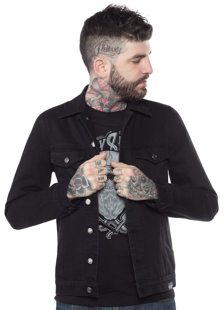 Kustom Kreeps Men's Denim Jacket 3 Kustom Kreeps Men's Denim Jacket