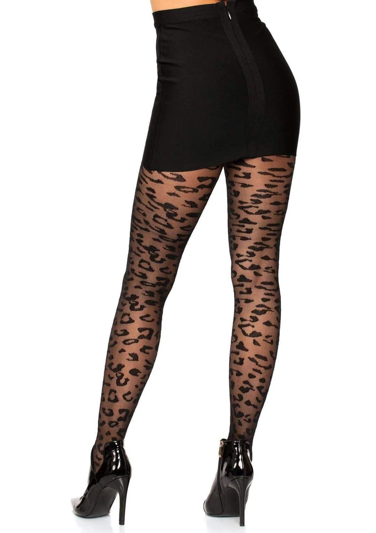 Leg Avenue Sheer Leopard Tights Stockings & Leggings 4 Leg Avenue Sheer Leopard Tights Stockings & Leggings