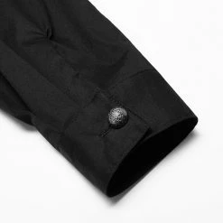 Punk Rave Men's Stuff Gothic Floral Embroidered Ruffled Shirt