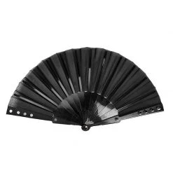 Punk Rave Accessories Gothic Fabric Rivet Fan
