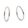 Earrs Jewelry Sterling Silver Hinged Hoop Earrings