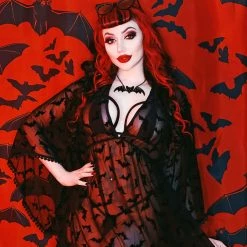 Sourpuss Luna Bats Swim Cover Up
