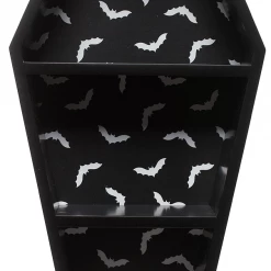 Sourpuss Bat Print Coffin Shelf