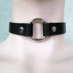 Ape Leather Chokers And Collars Choker With One Capture Ring
